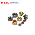 DIN935 Hexagon Slotted Castle Nuts com linha grossa métrica